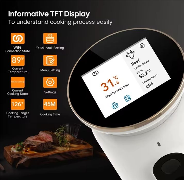 Inkbird ISV-101W Су-від занурювальний термостат-циркулятор із Wi-Fi