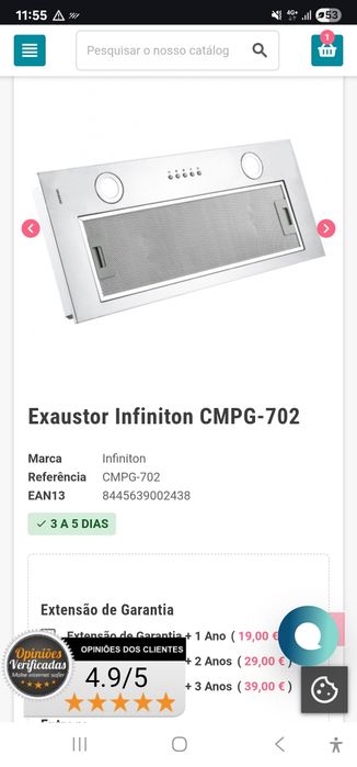 Exaustor de Encastrar