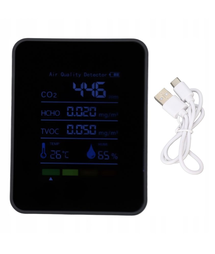Monitor jakośći powietrza 5 W 1 WIELOFUNKCYJNY DETEKTOR CO2