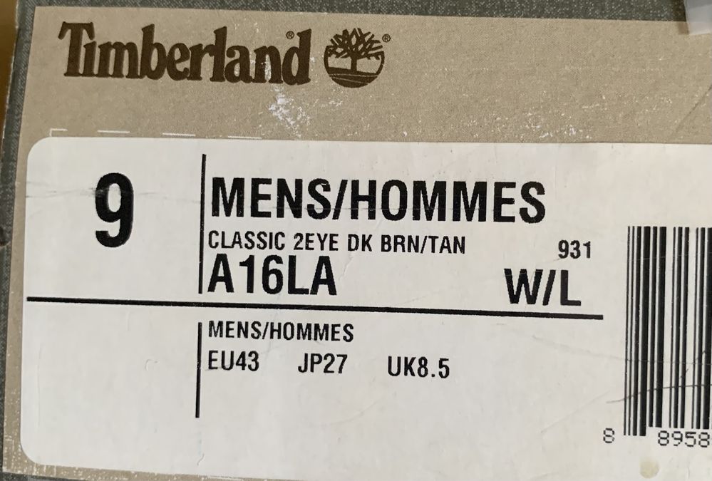Мужские топсайдеры Timberland(оригинал)