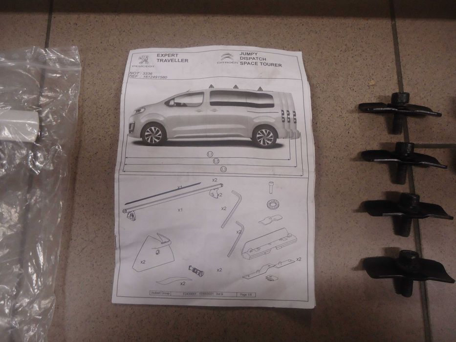 Oryginalny Bagażnik Dachowy Jumpy Expert Traveller Space Tourer