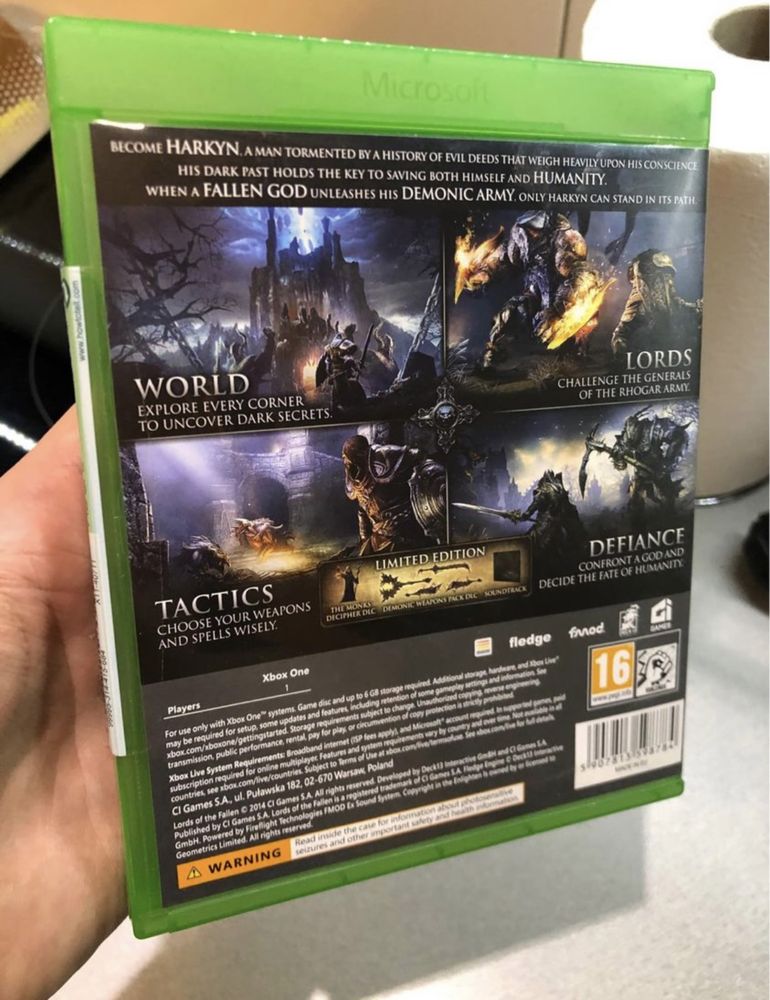 Gra Lords of The Fallen Xbox One S X Series X