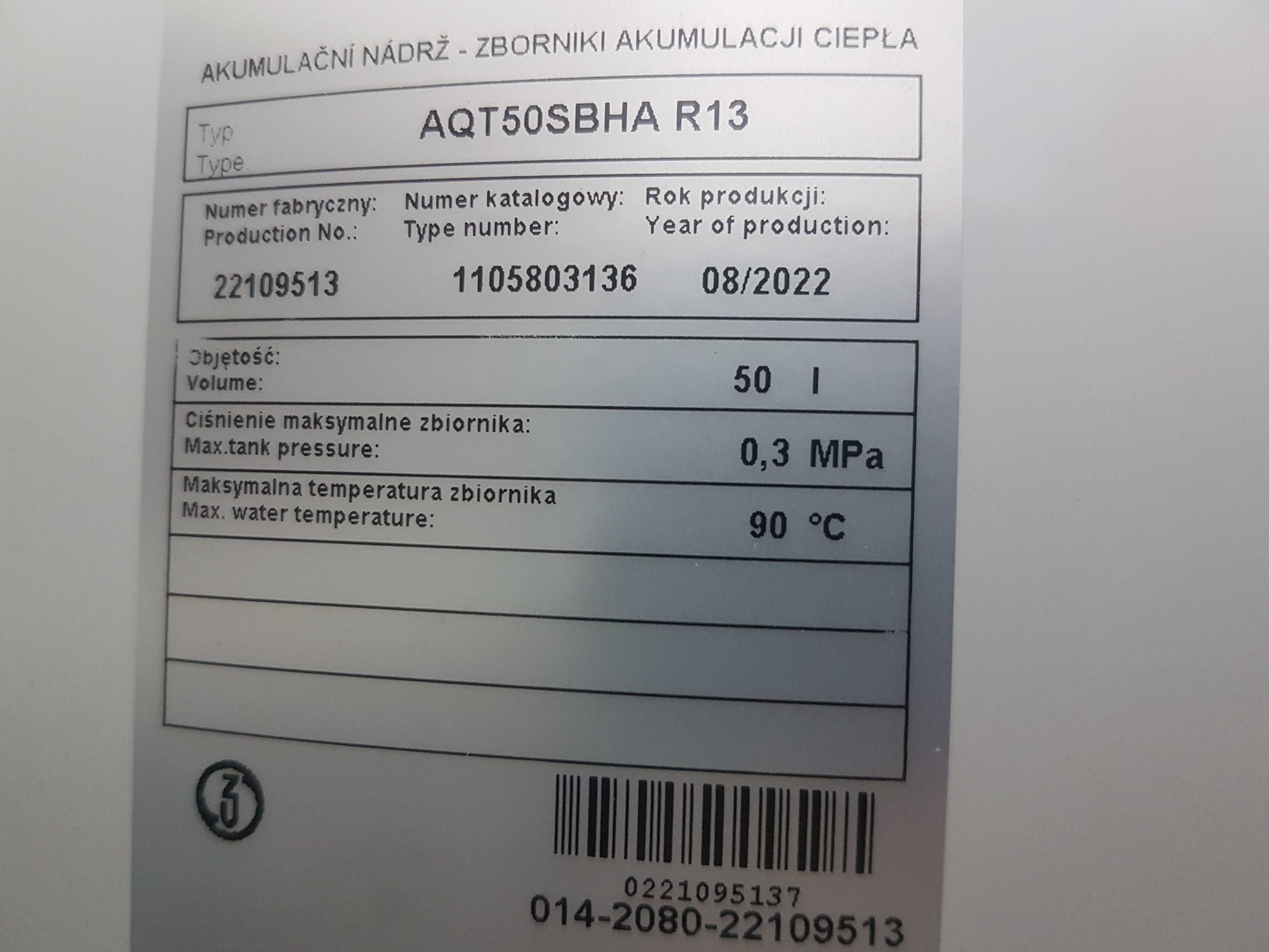 Zbiornik Buforowy Rotenso 50l