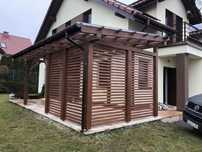 Zadaszenie tarasu pergola poliwęglan