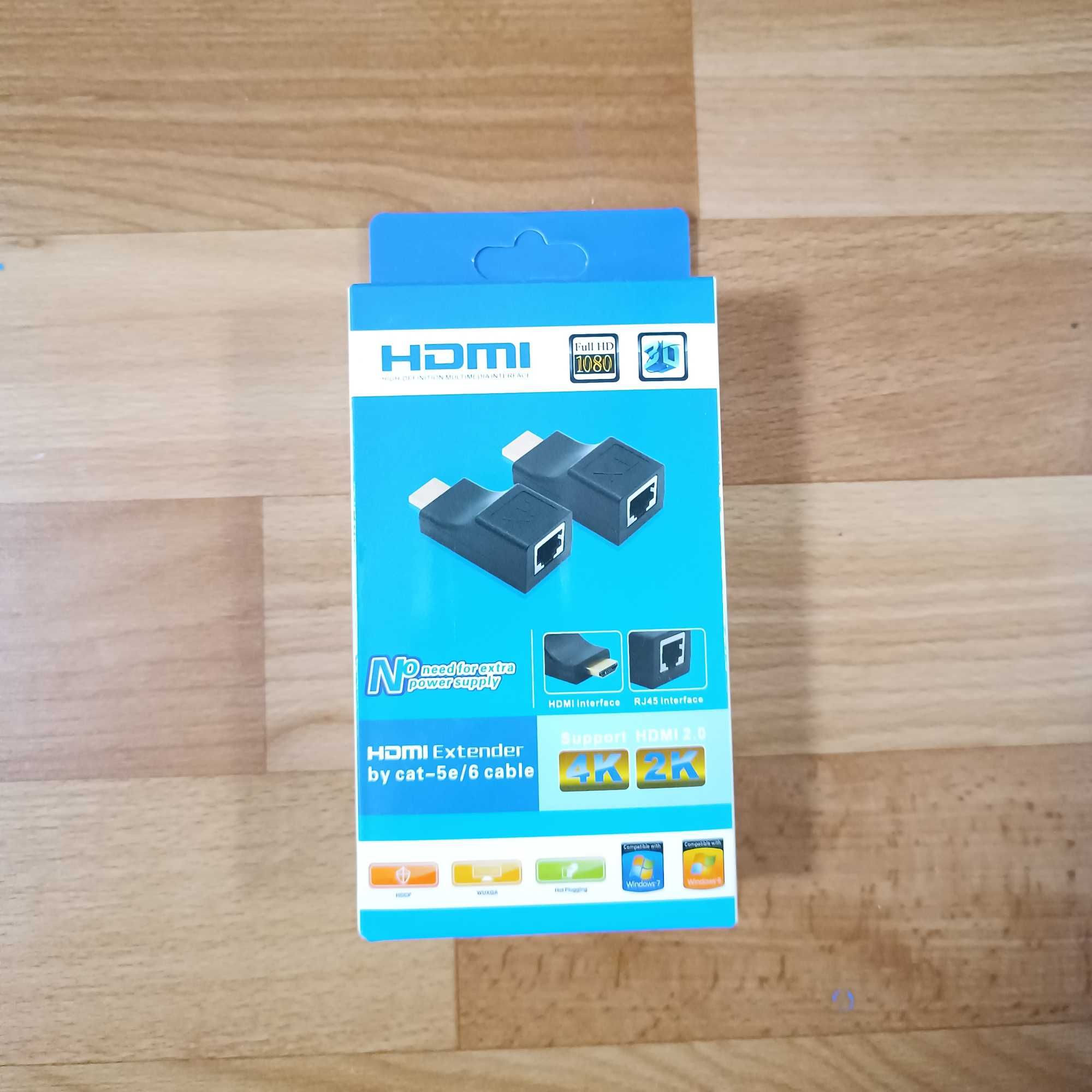 HDMI Extender/екстендер до 30метрів by cat-5e/6 cable