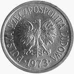 10 gr., groszy 1973 Bez Znaku Mennicy! B. Rzadkie!