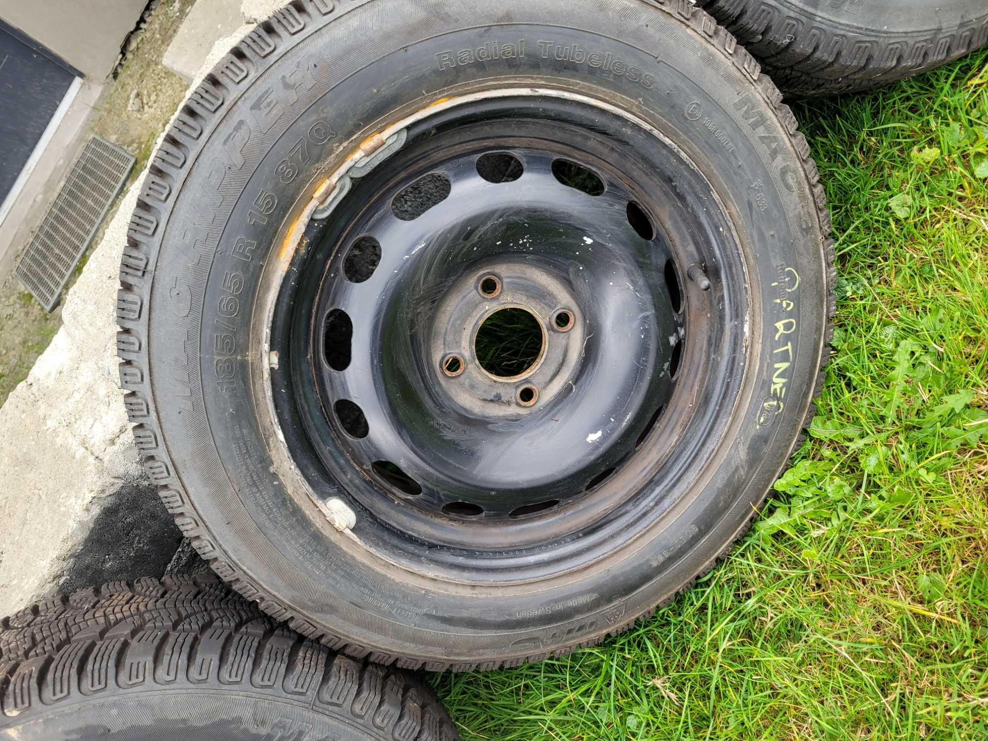 Felgi z oponami 185/65/15 4x108 ZIMA 2023r Peugeot Citroen