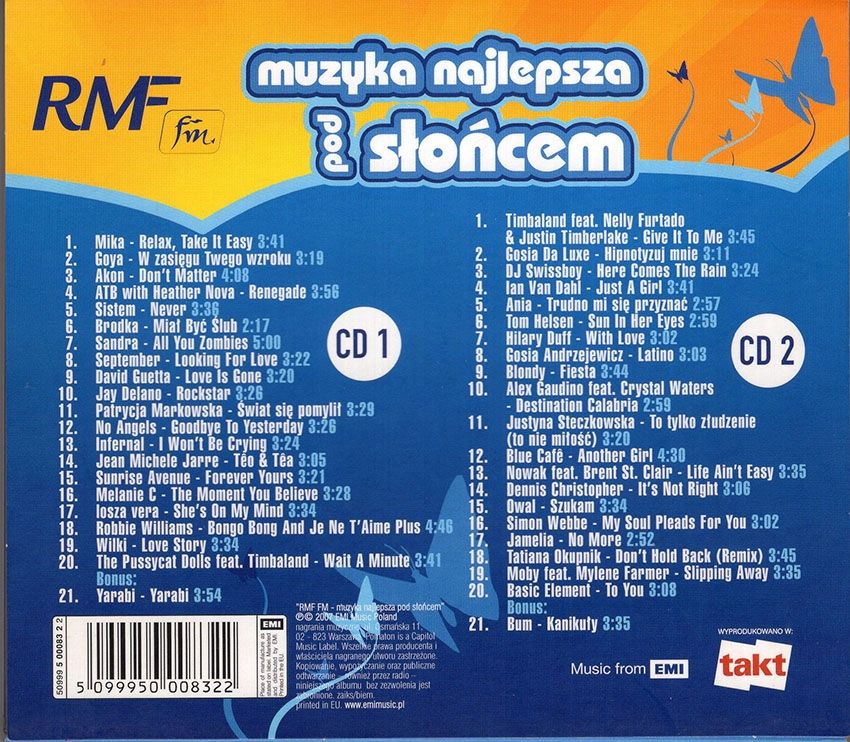 RMF FM Muzyka Najlepsza Pod Słońcem - 2CD