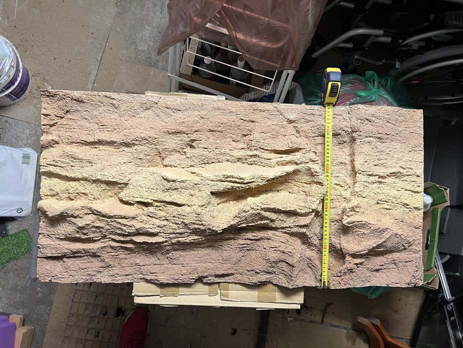 Tło strukturalne piaskowiec 100x50 akwarium terrarium