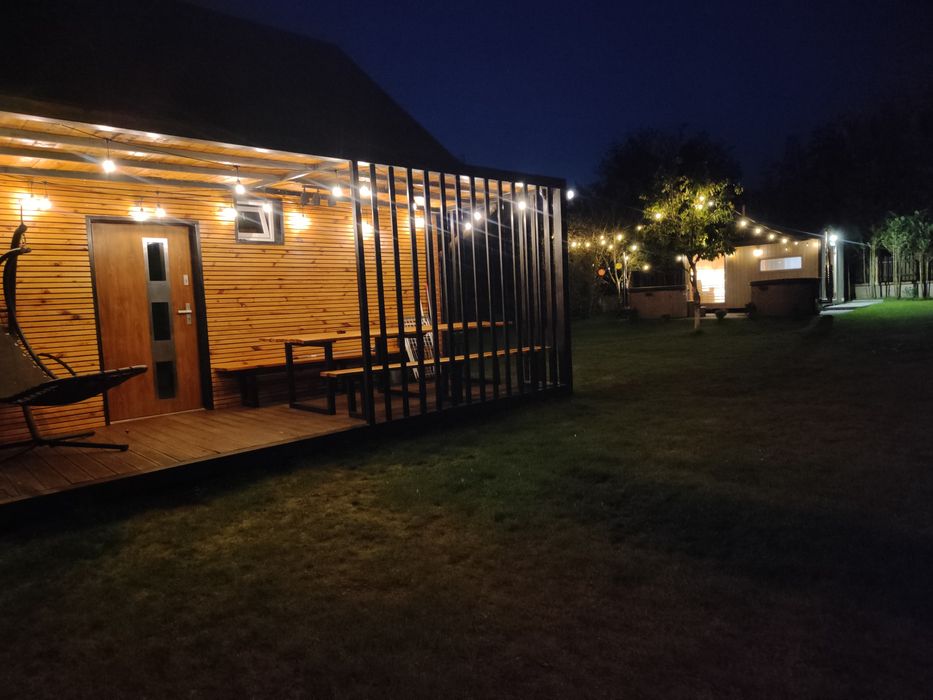 Domek całoroczny ,,Sosnovia" Mazury balia jacuzzi sauna