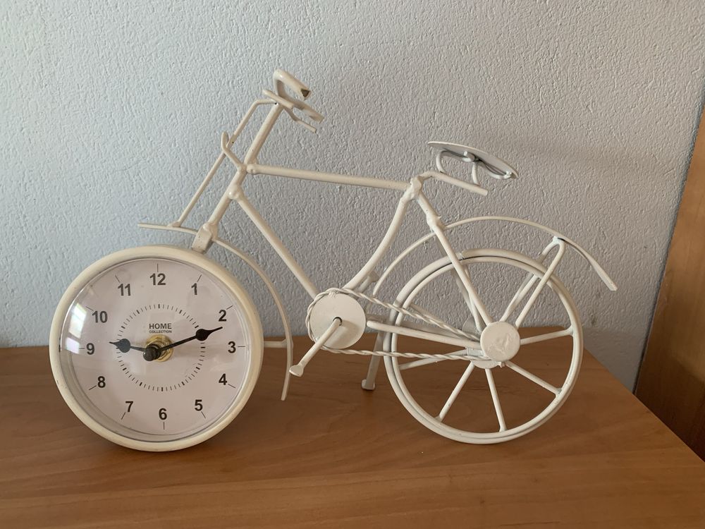 Zegar - rower, dekoracja stojąca