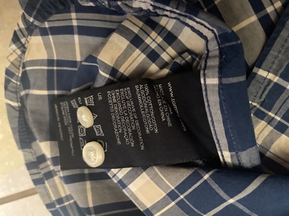 Tommy Hilfiger męska koszula w kratkę r. S jak nowa