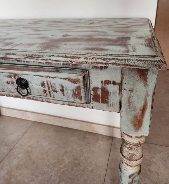 Stare biurko stół drewniany vintage Poznań Piła