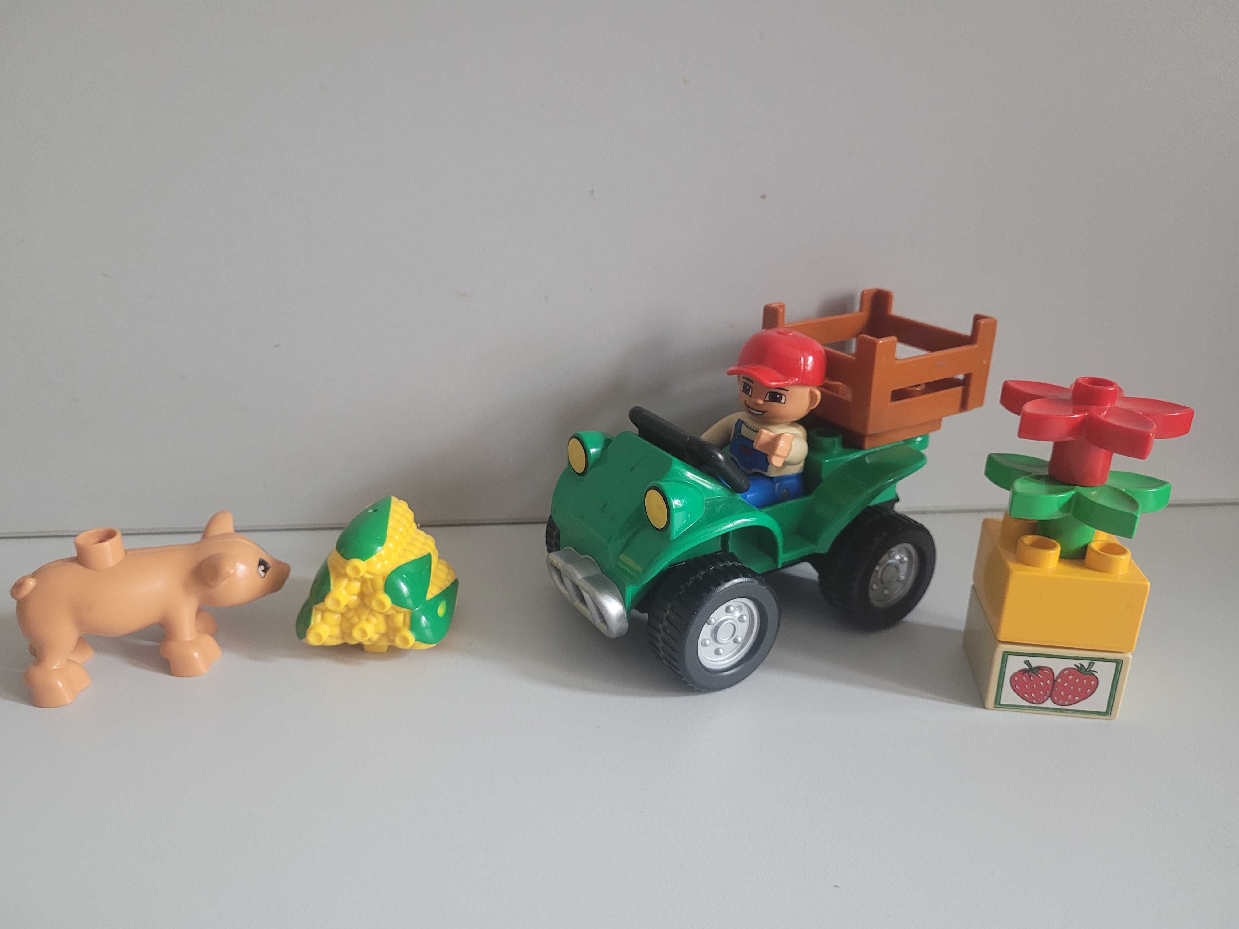 Lego duplo farmer 5645 plus extra kukurydza i swinka quad atv