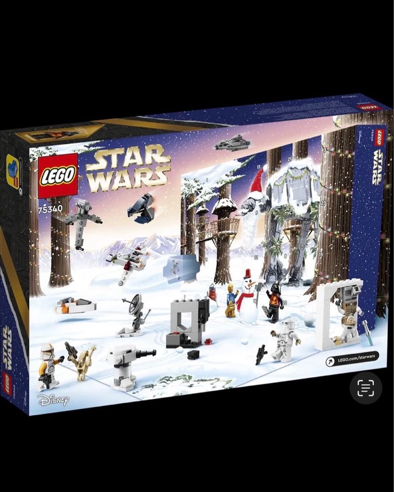 Новорічний Адвент календар Lego Star Wars, лего зоряні війни 75340