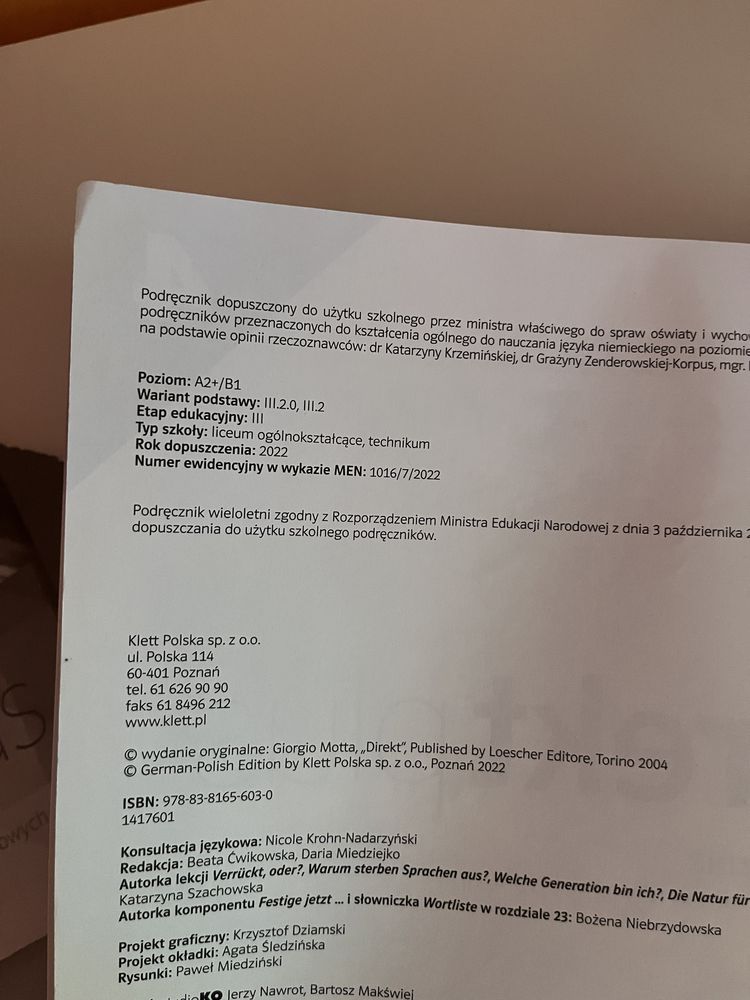 Direkt plus 4 podrecznik do niemieckiego