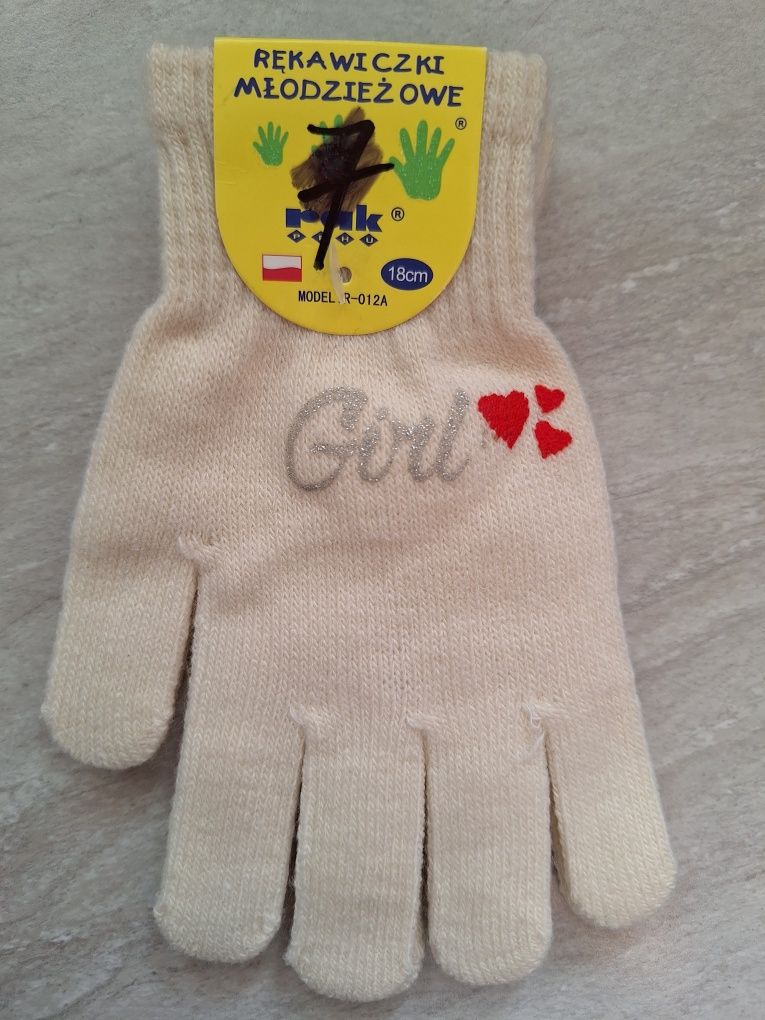 Rękawiczki dla dziewczynki, nowe z metką!