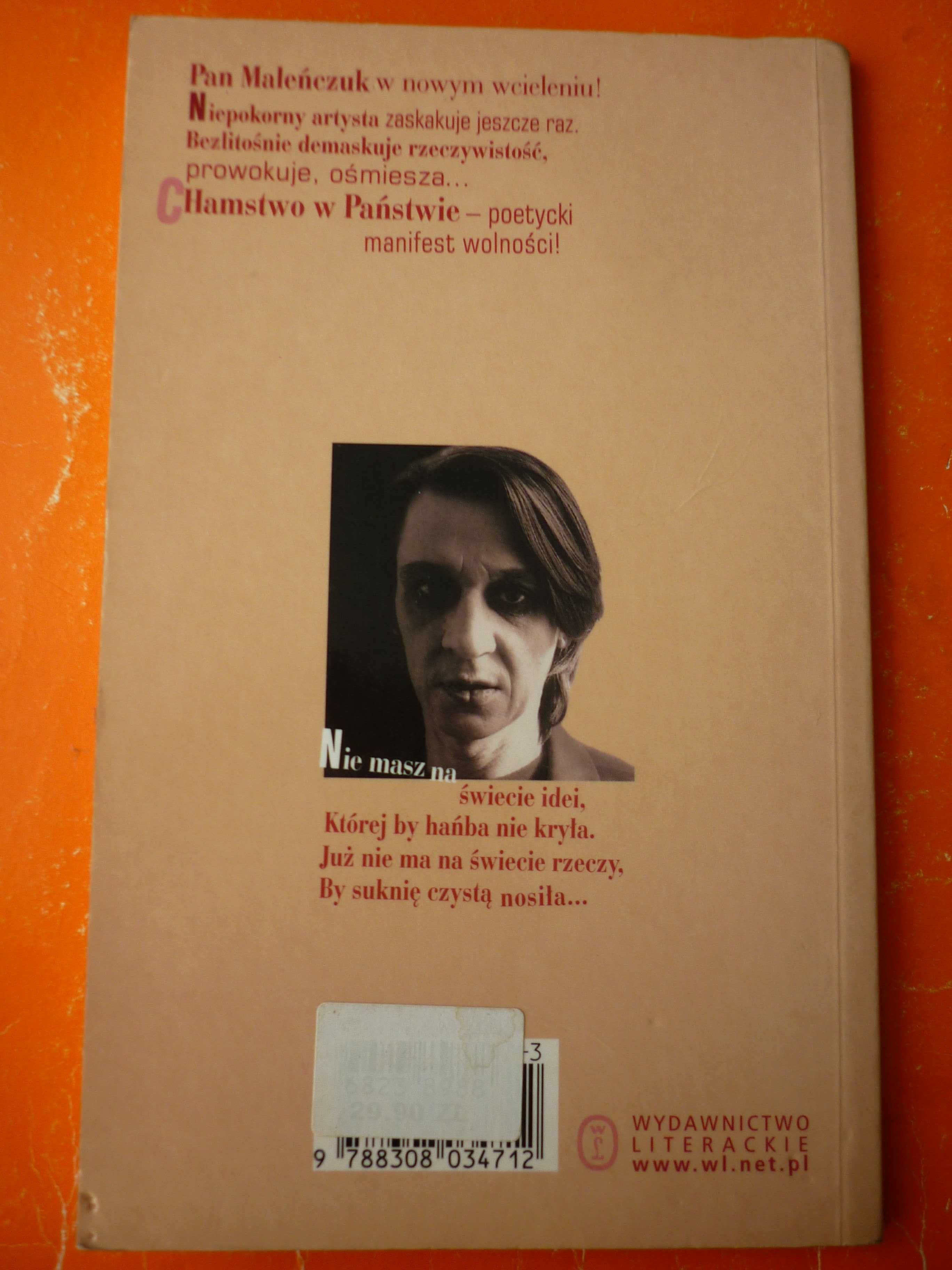 Płyta CD + książka Pan Maleńczuk "Chamstwo W Państwie" 2003 r.