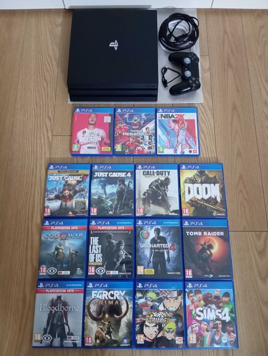 PS4 PRO 1TB 4K COMO NOVA PlayStation 4, comandos, jogos LER DESCRIÇÃO