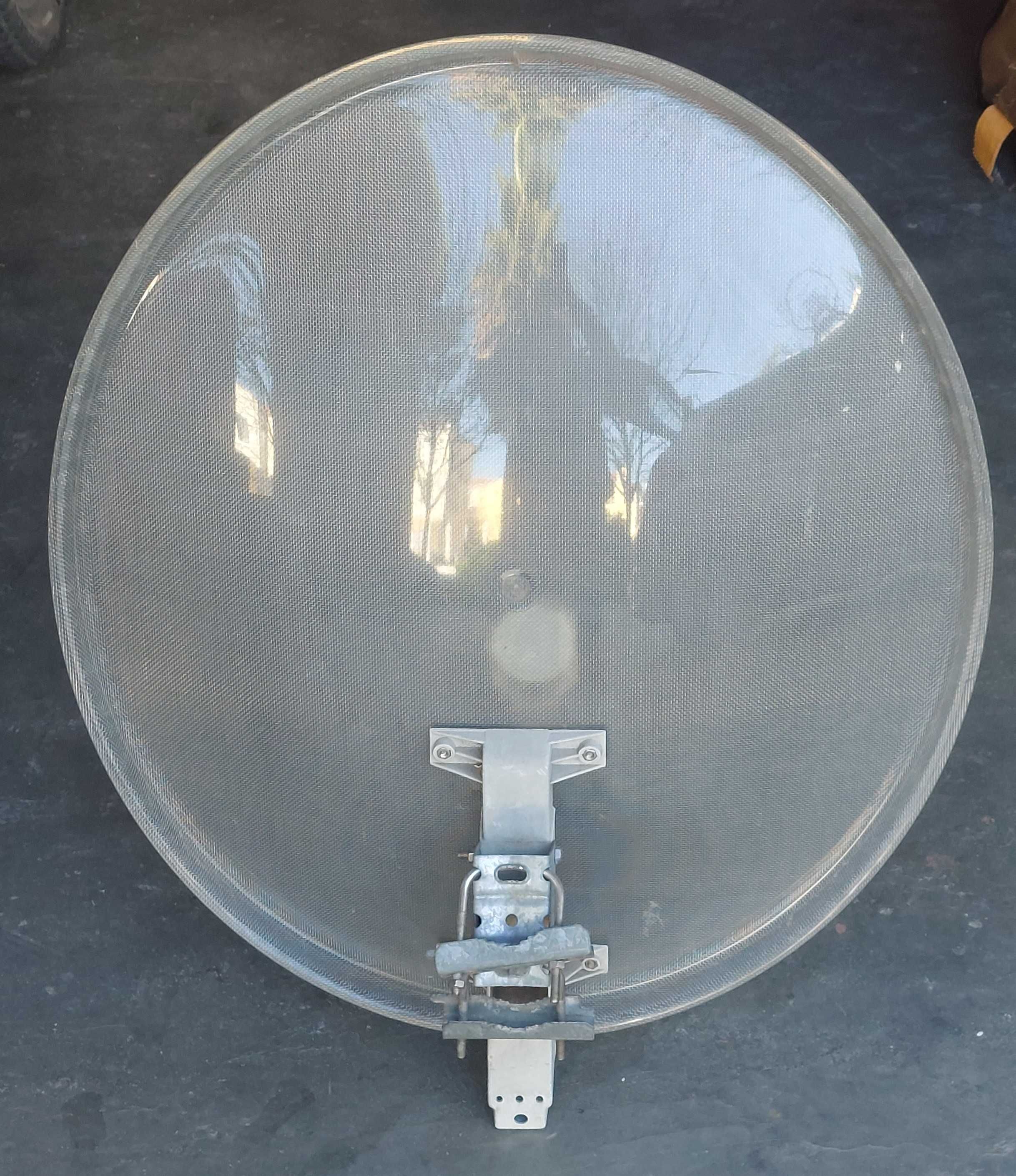 Antena parabólica transparente, 60x65cm, c/ LNB Edison