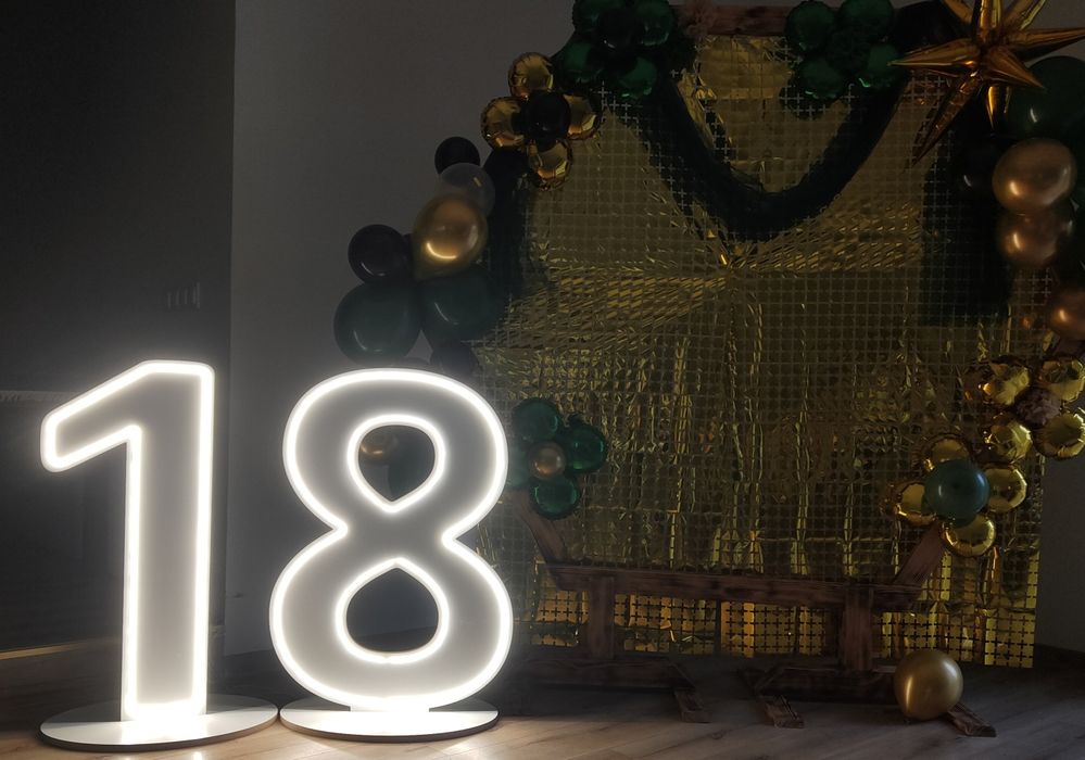 Cyfry LED  (90cm) - NOWOŚĆ Urodziny