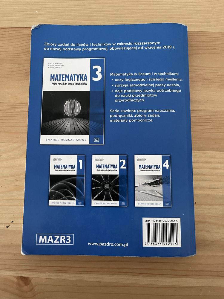 Matematyka 3 Pazdro rozszerzenie zbior zadań