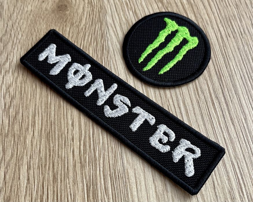 Wyprzedaż Zestaw 2szt termo naszywek Monster ozdobne
