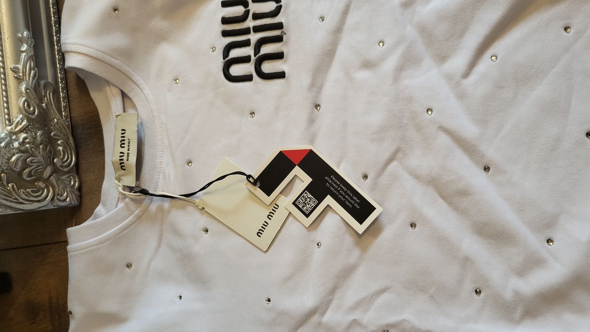 Miu miu komplet spodenki plus bluzka cudo metki S