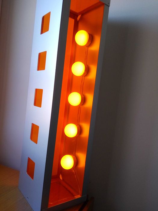 Candeeiro  Vintage Acrílico/Alumínio