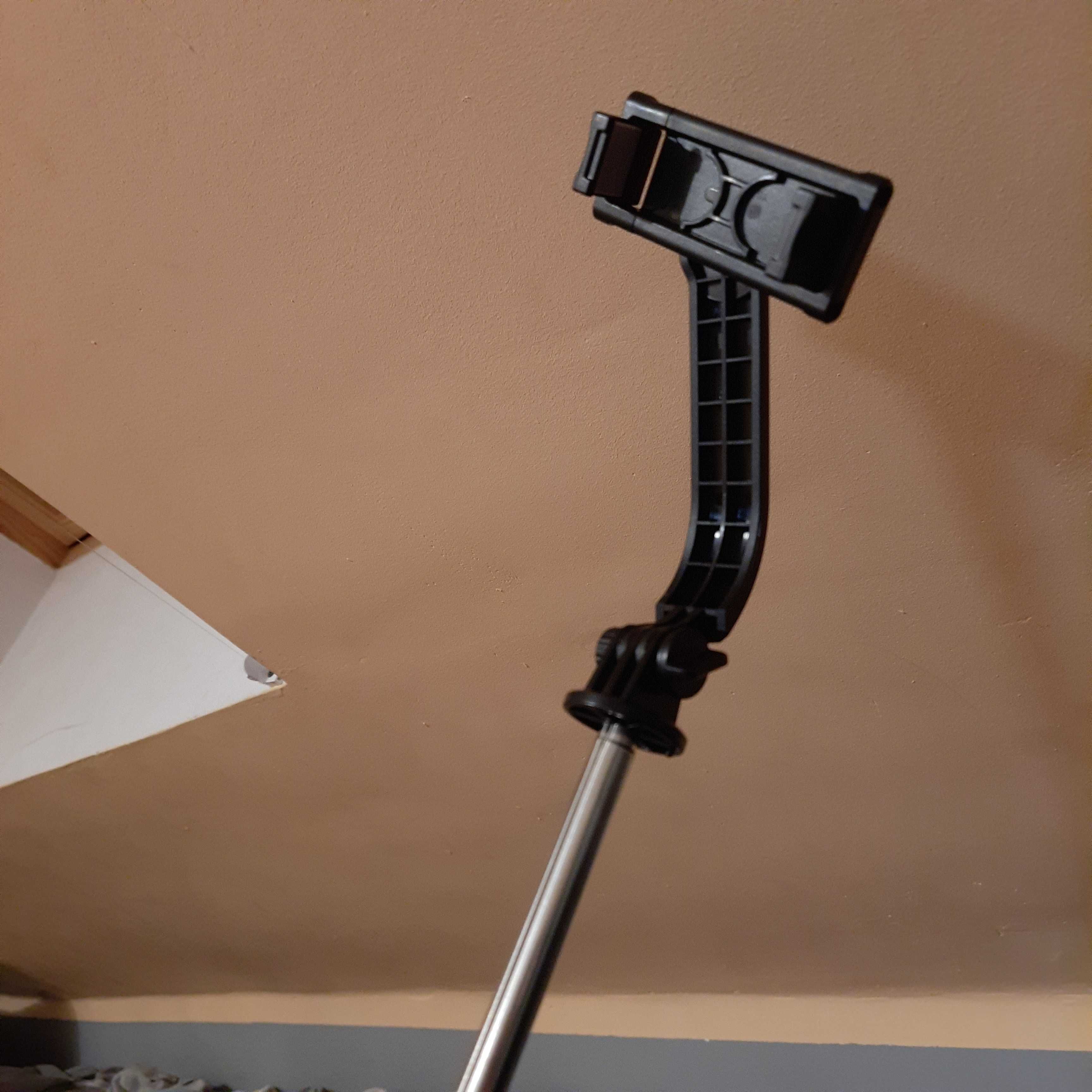 Kijek statyw Selfie-stick bluetooth 114CM czarny LAMPA LED Q02MP