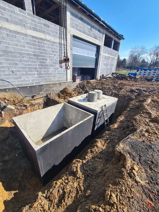 Zbiornik na ścieki lub deszczówkę Zbiornik betonowy Szambo Kanał