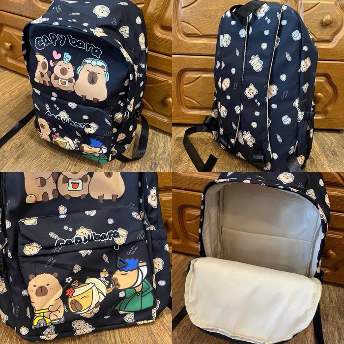 Рюкзак школьный капибара шкільний рюкзак Capybara Куроми рюкзак kuromi