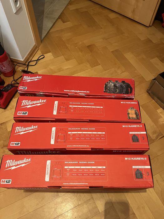 Kurtka podgrzewana marki milwaukee rozmiae S męska(moro,szara)