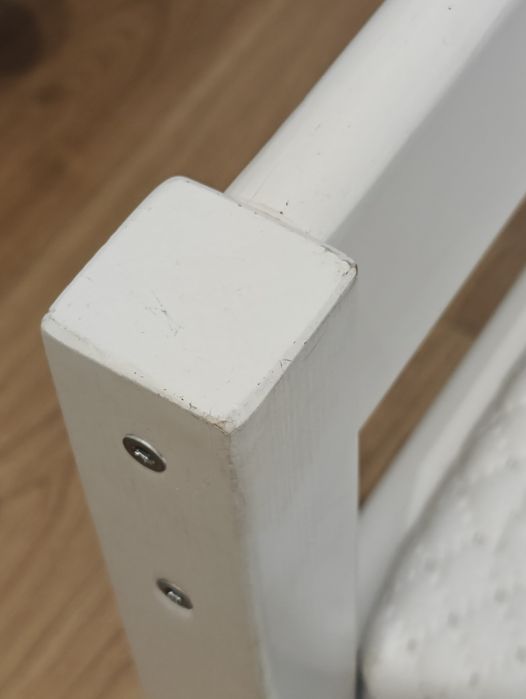 Łóżeczko 140x70 drewniane Lukdom z materacem