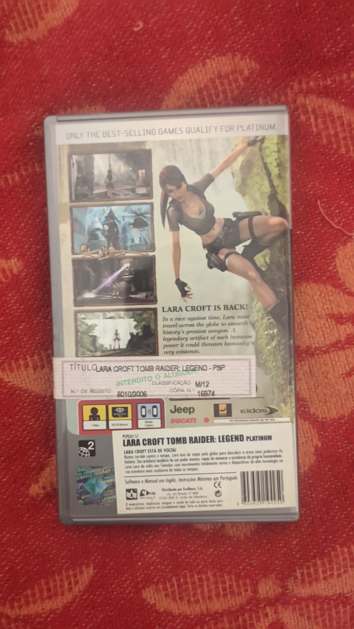 Tomb Raider legend psp como novo