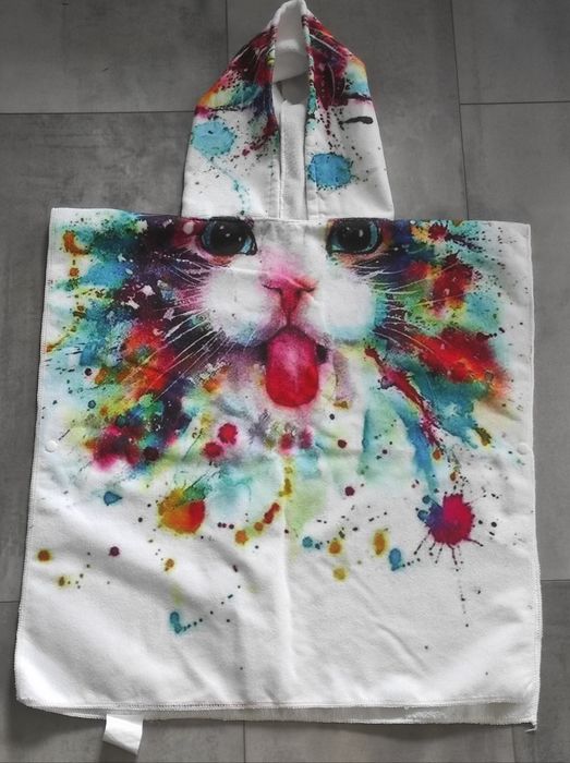 Ręcznik z kapturem kot