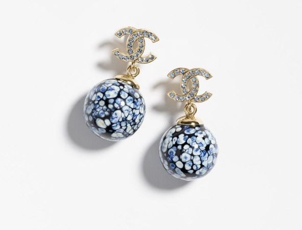 Серьги Chanel Cosmic Pearl Sphere Earrings