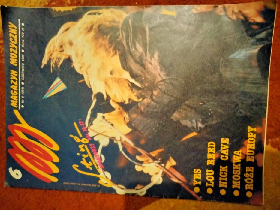 Zestaw 4 archiwalnych numerów Magazynu Muzycznego z 1989 roku 6,7,8,9.