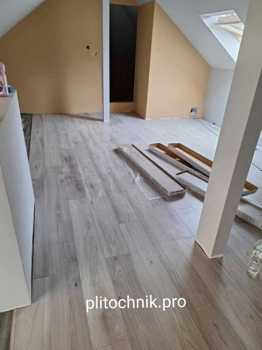 Укладка ламината, паркетной доски, кварцвинила, монтаж плитнуса МДФ