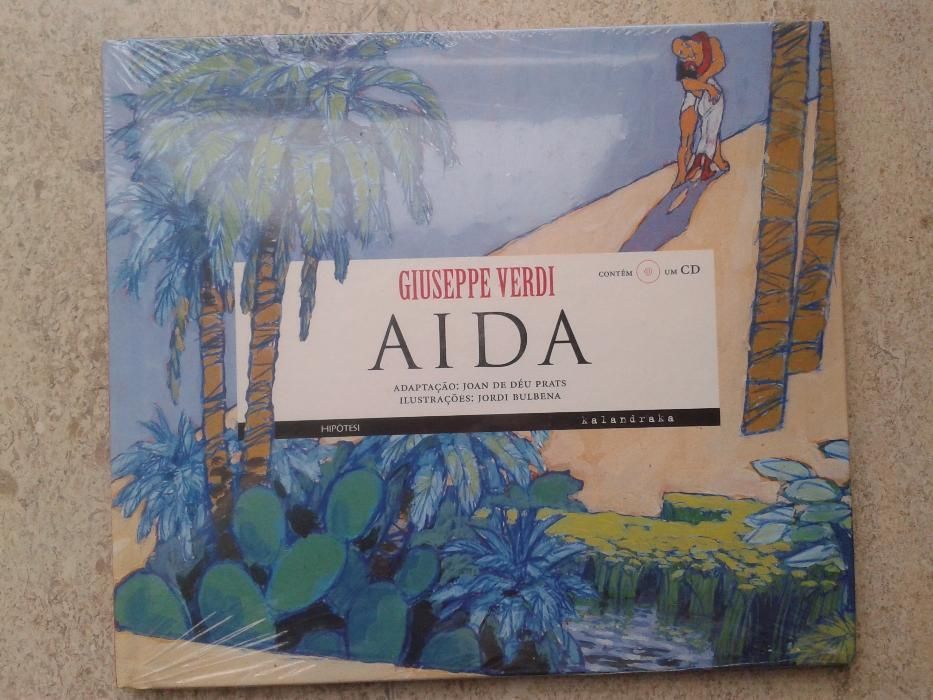 Aida, Giuseppe Verdi (Disco e Livro, NOVOS, em embalagem fechada)