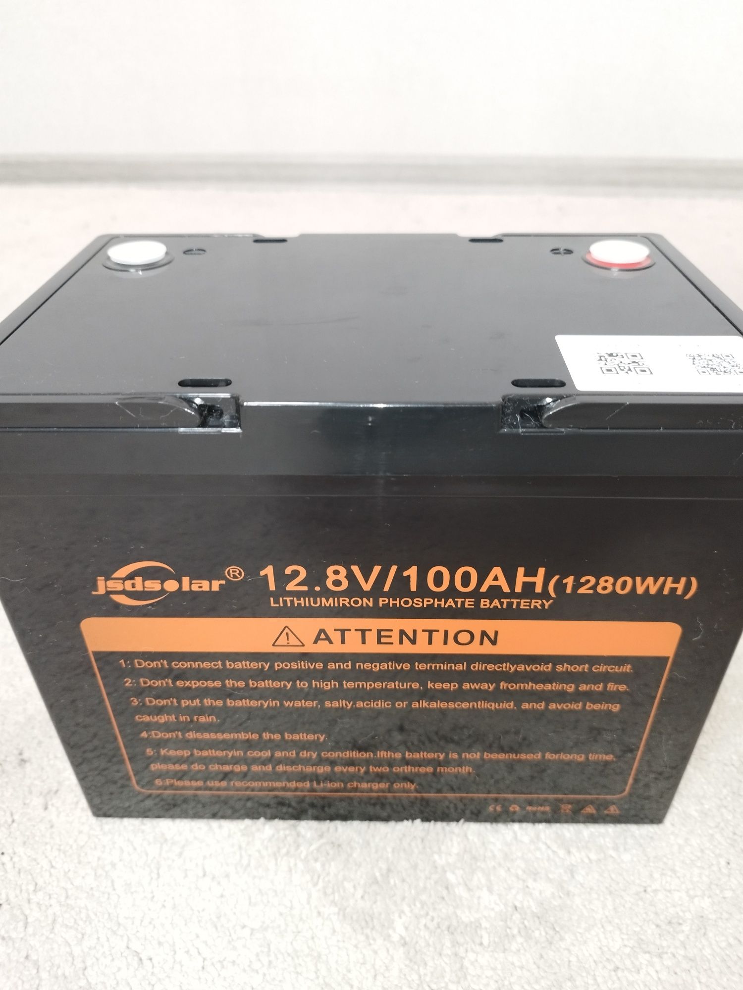 Jsdsolar J12100 с BMS и bluetooth + приложение Акумулятор