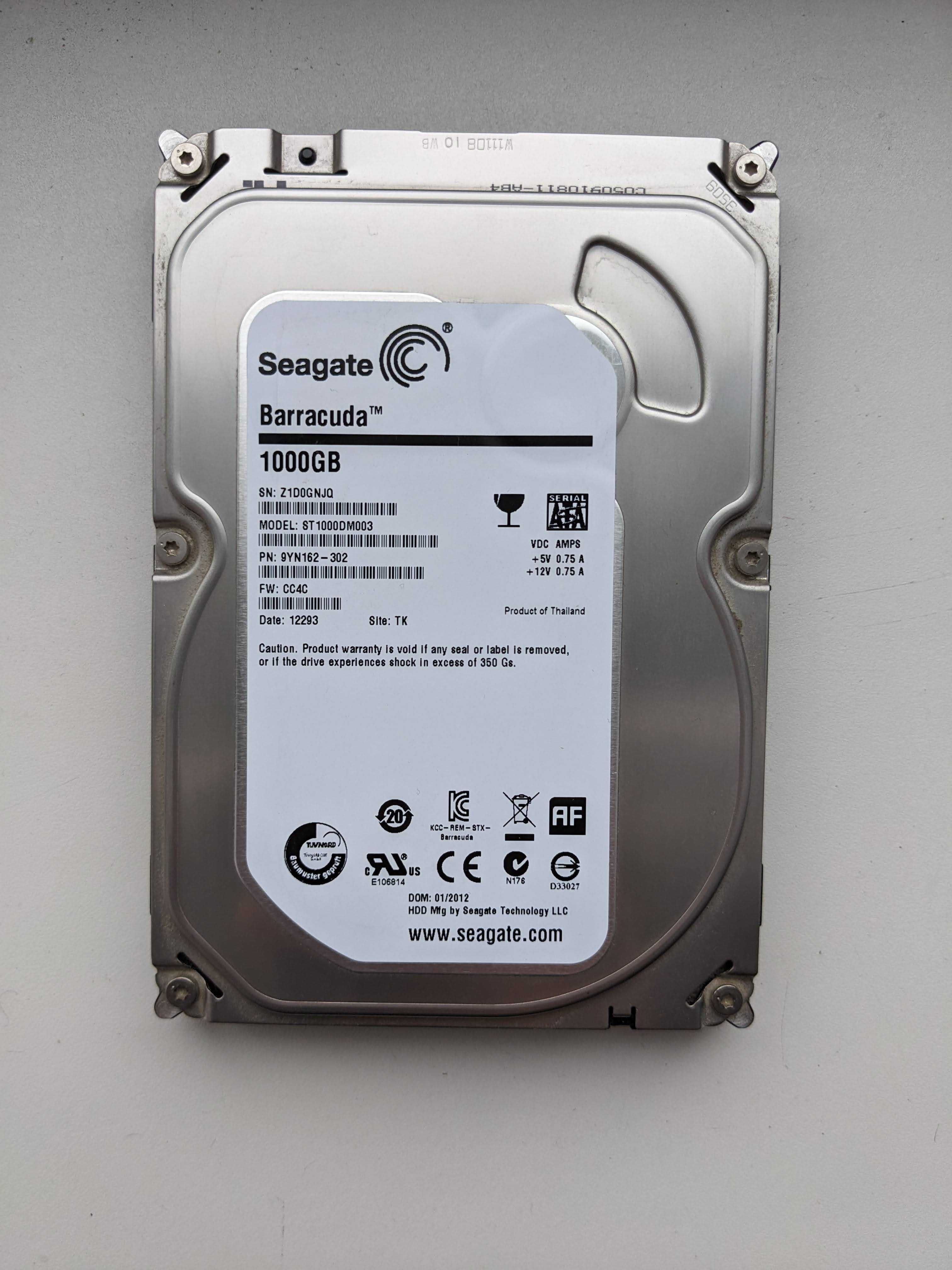 Жесткий диск SEAGATE Barracuda 1TB