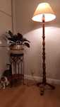 Lampa PRL zabytek, drewno. Made in Poland. 50 lat.