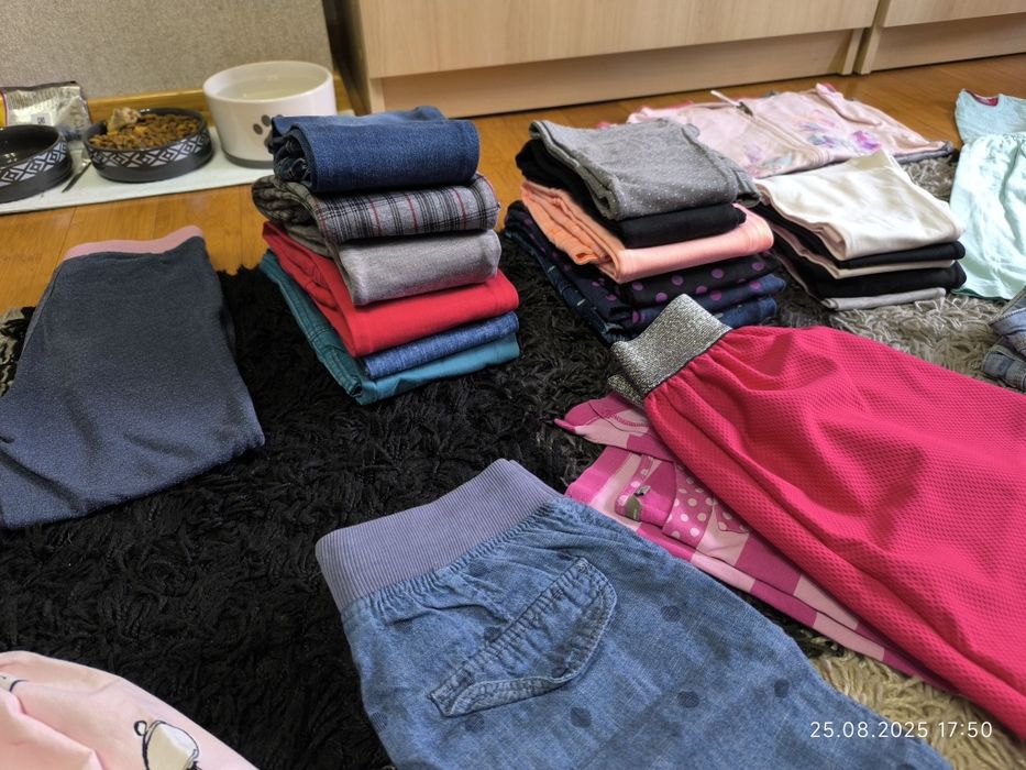Paka ubrań dla dziewczynki 122-128