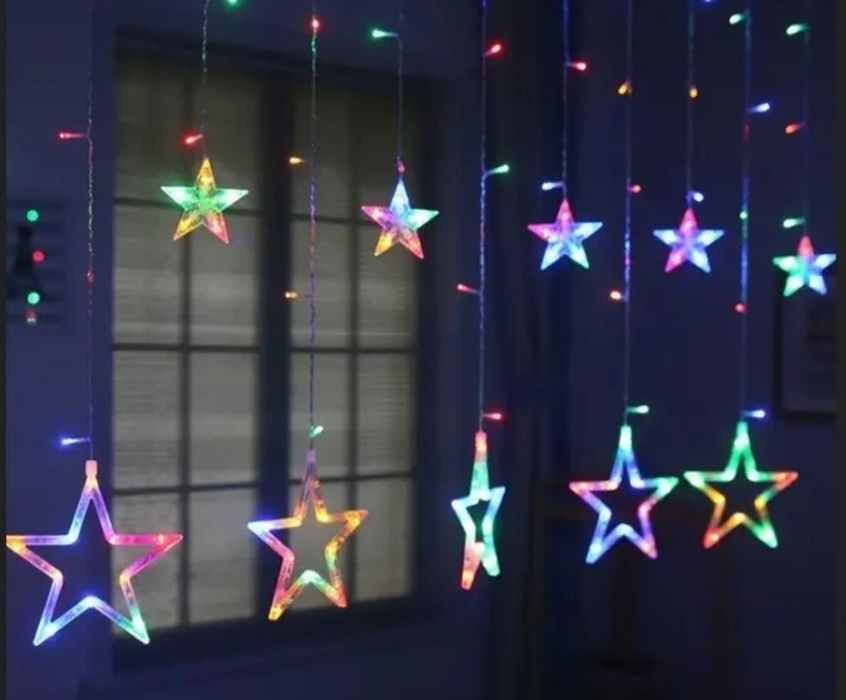 Гірлянда штора "Зірки"