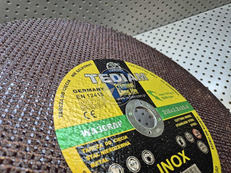5sztuk Tarcza do cięcia PREMIUM 350x3,2x25,4mm INOX tarcza 350mm