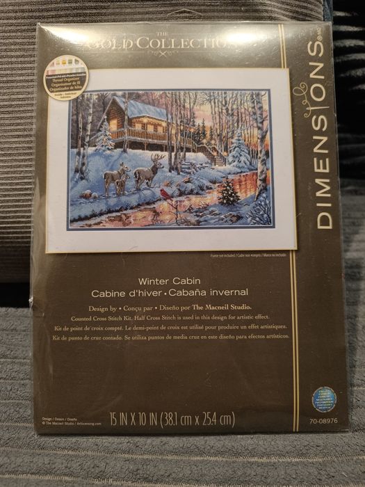 Набір для вишивки "Winter Cabin" Dimensions