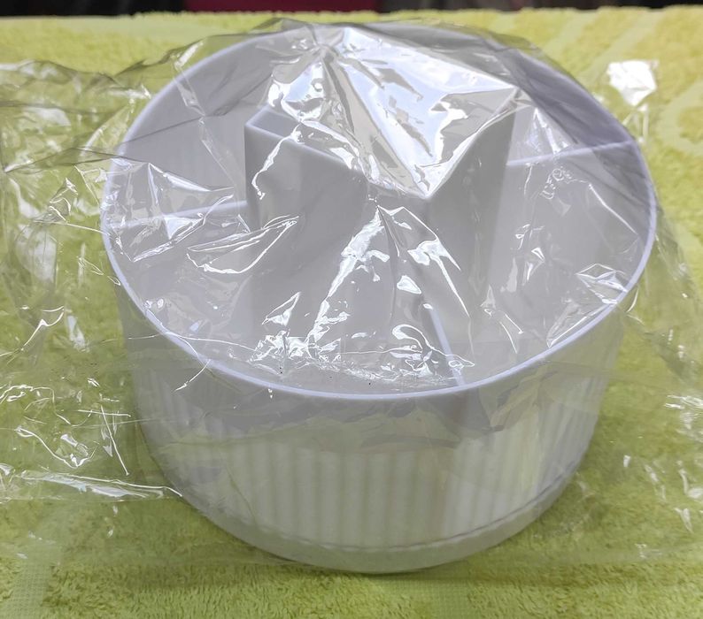 Organizador Giratório Branco para Maquilhagem/Escritório