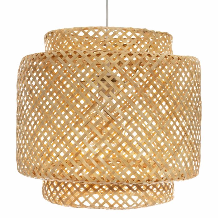 Candeeiro de teto em bambu natural