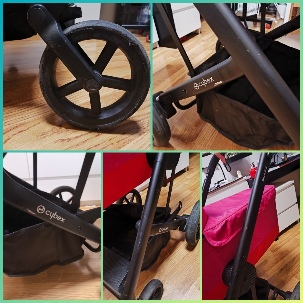 Cybex Balios S 2w1 różowo-czerwony